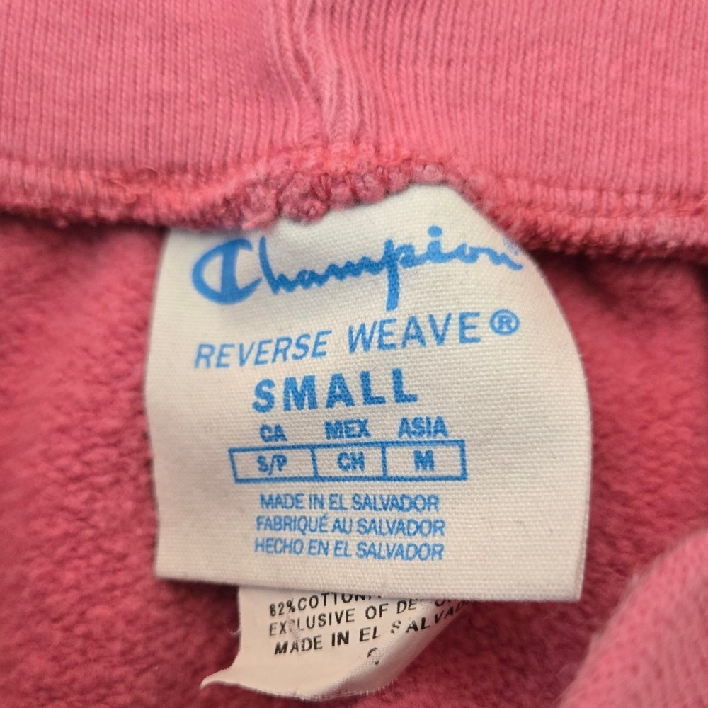 Champion Reverse Weave Pink Sweat Athletic Shorts Womens Size‎ Small Drawstring - Picture 5 of 7